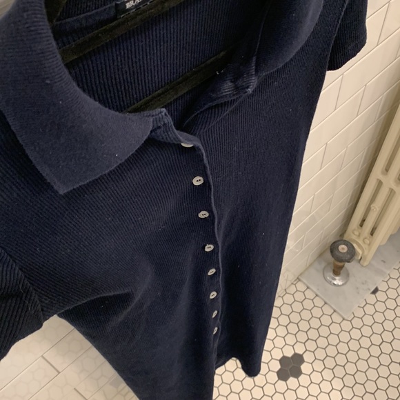 😀😀😀Brandy Melville button-up shirt dress. Navy. - Picture 5 of 8